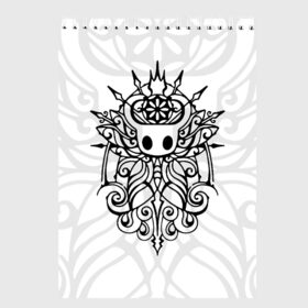 Скетчбук с принтом HOLLOW KNIGHT | ХОЛЛОУ НАЙТ в городе Новоалтайск, 100% бумага
 | 48 листов, плотность листов — 100 г/м2, плотность картонной обложки — 250 г/м2. Листы скреплены сверху удобной пружинной спиралью | Тематика изображения на принте: grimm | hallounest | heart of nightmare | hollow knight | hornet | knight | quirrell | silksong | гримм | квиррел | рыцарь | халлоунест | холлоу найт | хорнет