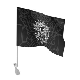 Флаг для автомобиля с принтом HOLLOW KNIGHT | ХОЛЛОУ НАЙТ в городе Новоалтайск, 100% полиэстер | Размер: 30*21 см | grimm | hallounest | heart of nightmare | hollow knight | hornet | knight | quirrell | silksong | гримм | квиррел | рыцарь | халлоунест | холлоу найт | хорнет