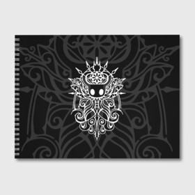 Альбом для рисования с принтом HOLLOW KNIGHT | ХОЛЛОУ НАЙТ в городе Новоалтайск, 100% бумага
 | матовая бумага, плотность 200 мг. | Тематика изображения на принте: grimm | hallounest | heart of nightmare | hollow knight | hornet | knight | quirrell | silksong | гримм | квиррел | рыцарь | халлоунест | холлоу найт | хорнет