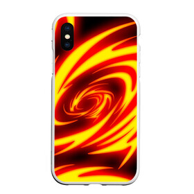 Чехол для iPhone XS Max матовый с принтом ОГНЕННЫЕ ВОЛНЫ | FIRE STRIPES в городе Новоалтайск, Силикон | Область печати: задняя сторона чехла, без боковых панелей | Тематика изображения на принте: abstraction | geometry | hexagon | neon | paints | stripes | texture | triangle | абстракция | брызги | геометрия | краски | неон | соты | текстура