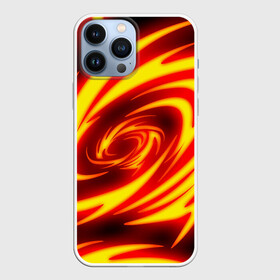 Чехол для iPhone 13 Pro Max с принтом ОГНЕННЫЕ ВОЛНЫ | FIRE STRIPES в городе Новоалтайск,  |  | Тематика изображения на принте: abstraction | geometry | hexagon | neon | paints | stripes | texture | triangle | абстракция | брызги | геометрия | краски | неон | соты | текстура
