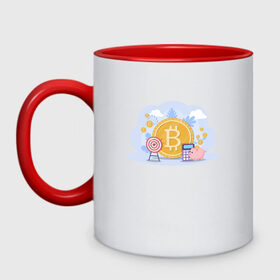 Кружка двухцветная с принтом БИТКОИН КОПИЛКА | BITCOIN (Z) в городе Новоалтайск, керамика | объем — 330 мл, диаметр — 80 мм. Цветная ручка и кайма сверху, в некоторых цветах — вся внутренняя часть | binance coin | bitcoin | blockchain | btc | cardano | crypto | ethereum | litecoin | polkadot | tether | xrp | биткоин | блокчейн | валюта | деньги | криптовалюта | майнер | майнинг | цифровая валюта | цифровое золото | эфир