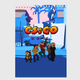 Скетчбук с принтом CS GO МУЛЬТФИЛЬМ в городе Новоалтайск, 100% бумага
 | 48 листов, плотность листов — 100 г/м2, плотность картонной обложки — 250 г/м2. Листы скреплены сверху удобной пружинной спиралью | azimov | counter strike | cs go | dragon lore | game | global offensive | hyper beast | азимов | вулкан | драгон лор | игры | кс го. | скоростной зверь | стрелялки