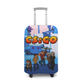 Чехол для чемодана 3D с принтом CS GO МУЛЬТФИЛЬМ в городе Новоалтайск, 86% полиэфир, 14% спандекс | двустороннее нанесение принта, прорези для ручек и колес | azimov | counter strike | cs go | dragon lore | game | global offensive | hyper beast | азимов | вулкан | драгон лор | игры | кс го. | скоростной зверь | стрелялки