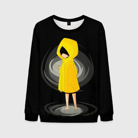 Мужской свитшот 3D с принтом Little Nightmares с Зажигалкой в городе Новоалтайск, 100% полиэстер с мягким внутренним слоем | круглый вырез горловины, мягкая резинка на манжетах и поясе, свободная посадка по фигуре | games | little nightmares | доктор | игра | игрок | литл найтмерс | моно | охотник | повар | призрак | руки | сказка | страшилка | страшный сон | темнота | хорор | хоррор | шестая