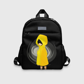 Детский рюкзак 3D с принтом Little Nightmares с Зажигалкой в городе Новоалтайск, 100% полиэстер | лямки с регулируемой длиной, сверху петелька, чтобы рюкзак можно было повесить на вешалку. Основное отделение закрывается на молнию, как и внешний карман. Внутри дополнительный карман. По бокам два дополнительных кармашка | games | little nightmares | доктор | игра | игрок | литл найтмерс | моно | охотник | повар | призрак | руки | сказка | страшилка | страшный сон | темнота | хорор | хоррор | шестая