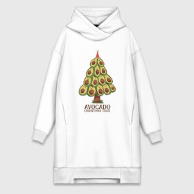 Платье-худи хлопок с принтом Avocado Christmas Tree в городе Новоалтайск,  |  | claus | cute | nature | new year | santa | tree | авокадо | адвокадо | дед мороз | дед отмороз | ёлка | ель | из авокадо | колпак | косточка | милота | милые авокадо | новый год | прикол | природа | рождественское дерево