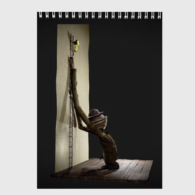 Скетчбук с принтом Little Nightmares Постер в городе Новоалтайск, 100% бумага
 | 48 листов, плотность листов — 100 г/м2, плотность картонной обложки — 250 г/м2. Листы скреплены сверху удобной пружинной спиралью | Тематика изображения на принте: games | little nightmares | доктор | игра | игрок | литл найтмерс | моно | охотник | повар | призрак | руки | сказка | страшилка | страшный сон | темнота | хорор | хоррор | шестая