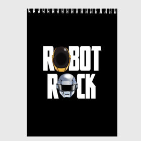 Скетчбук с принтом Robot Rock в городе Новоалтайск, 100% бумага
 | 48 листов, плотность листов — 100 г/м2, плотность картонной обложки — 250 г/м2. Листы скреплены сверху удобной пружинной спиралью | cyberpunk | daft | daftpunk | electronic | get | guy | guy manuel | human | lucky | music | punk | robot | rock | thomas | дафт | дафтпанк | киберпанк | музыка | ню диско | панк | робот | рок | техно | томас | электро | электроник рок