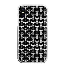 Чехол для iPhone XS Max матовый с принтом Фитнес в городе Новоалтайск, Силикон | Область печати: задняя сторона чехла, без боковых панелей | body building | fitness | gymnastics | powerlifting | атлетика | бодибилдинг | гантели | гимнастика | гиря | йога | качалка | кроссфит | мускулы | мышцы | пауэрлифтинг | сила | спорт | спортзал | стронгмен | тренажеры