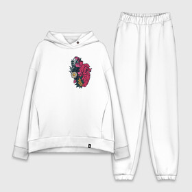 Женский костюм хлопок Oversize с принтом Heart в городе Новоалтайск,  |  | flo | flowers | растения | флористика | цветение | цветы
