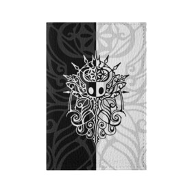 Обложка для паспорта матовая кожа с принтом HOLLOW KNIGHT | ХОЛЛОУ НАЙТ в городе Новоалтайск, натуральная матовая кожа | размер 19,3 х 13,7 см; прозрачные пластиковые крепления | Тематика изображения на принте: grimm | hallounest | heart of nightmare | hollow knight | hornet | knight | quirrell | silksong | гримм | квиррел | рыцарь | халлоунест | холлоу найт | хорнет