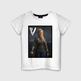 Детская футболка хлопок с принтом Викинги Лагерта | Vikings Lagertha (Z) в городе Новоалтайск, 100% хлопок | круглый вырез горловины, полуприлегающий силуэт, длина до линии бедер | lagerta | lagertha | lodbrok | normanni | ragnarr | viking | vikingar | vikingene | vikinger | vikings | вальгала | вальгалла | вальхала | вальхалла | варяги | викинг | викинги | конанг | конунг | лагерта | лодброк | норман | рагнар