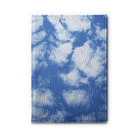 Обложка для автодокументов с принтом ОБЛАКА в городе Новоалтайск, натуральная кожа |  размер 19,9*13 см; внутри 4 больших “конверта” для документов и один маленький отдел — туда идеально встанут права | голубое небо | небо | небо паттерн | нежное небо | облака | синее небо | синий | тучи