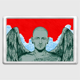 Магнит 45*70 с принтом LINKIN PARK в городе Новоалтайск, Пластик | Размер: 78*52 мм; Размер печати: 70*45 | Тематика изображения на принте: bennington | chester | linkin park | rock | беннингтон | линкин парк | рок | честер