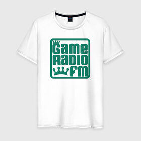 Мужская футболка хлопок с принтом GAME RADIO FM GTA в городе Новоалтайск, 100% хлопок | прямой крой, круглый вырез горловины, длина до линии бедер, слегка спущенное плечо. | 4 | 5 | five | games | grand theft auto | gta | gta v | los santos | online | rockstar | san andreas | великое авто воровство | гта | гташка | игры | логотип | лос сантос | майкл | мафия | ограбление | онлайн | пеф | рокстар | самп | сан андреас 