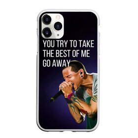Чехол для iPhone 11 Pro матовый с принтом GO AWAY в городе Новоалтайск, Силикон |  | Тематика изображения на принте: bennington | chester | linkin park | rock | беннингтон | линкин парк | рок | честер