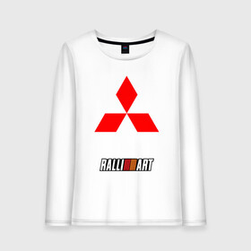 Женский лонгслив хлопок с принтом Mitsubishi Ralli Art в городе Новоалтайск, 100% хлопок |  | mitsubishi | mitsubishi logo | motor sport | ralli | ralli art | ralliart | авто | автомобиль | митсубиси | митсубиши | ралли | ралли арт | раллиарт