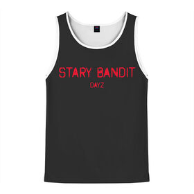 Мужская майка 3D с принтом Stary Bandit в городе Новоалтайск, 100% полиэстер | круглая горловина, приталенный силуэт, длина до линии бедра. Пройма и горловина окантованы тонкой бейкой | balota | bambi | bandit | berezino | cherno | dance | day | electro | friendly | kalinka | killer | pavlovo | skalisty | stary | tisy | z | zeleno | zombie | день | з | зет | зомби | зэт