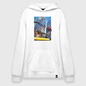 Худи SuperOversize хлопок с принтом Grand Theft Auto V экшн в городе Новоалтайск, 70% хлопок, 30% полиэстер, мягкий начес внутри | карман-кенгуру, эластичная резинка на манжетах и по нижней кромке, двухслойный капюшон
 | 4 | 5 | five | games | grand theft auto | gta | gta v | los santos | online | rockstar | san andreas | великое авто воровство | гта | гташка | игры | логотип | лос сантос | майкл | мафия | ограбление | онлайн | пеф | рокстар | самп | сан андреас 