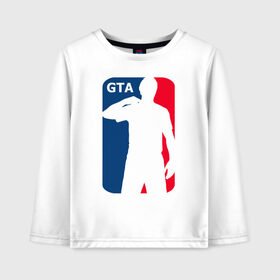 Детский лонгслив хлопок с принтом NBA | GTA в городе Новоалтайск, 100% хлопок | круглый вырез горловины, полуприлегающий силуэт, длина до линии бедер | 4 | 5 | five | games | grand theft auto | gta | gta v | los santos | online | rockstar | san andreas | великое авто воровство | гта | гташка | игры | логотип | лос сантос | майкл | мафия | ограбление | онлайн | пеф | рокстар | самп | сан андреас 