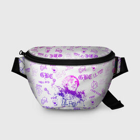Поясная сумка 3D с принтом LIL PEEP в городе Новоалтайск, 100% полиэстер | плотная ткань, ремень с регулируемой длиной, внутри несколько карманов для мелочей, основное отделение и карман с обратной стороны сумки застегиваются на молнию | lil peep | lil prince | pink | зарубежная музыка | лил пип | маленький принц