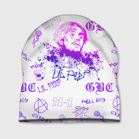 Шапка 3D с принтом LIL PEEP в городе Новоалтайск, 100% полиэстер | универсальный размер, печать по всей поверхности изделия | lil peep | lil prince | pink | зарубежная музыка | лил пип | маленький принц