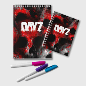 Блокнот с принтом DAYZ BLOOD | ДЕЙЗИ КРОВЬ (Z) в городе Новоалтайск, 100% бумага | 48 листов, плотность листов — 60 г/м2, плотность картонной обложки — 250 г/м2. Листы скреплены удобной пружинной спиралью. Цвет линий — светло-серый
 | apocalypse | arma 2 | dayz | game | survival horror | zombie | апокалипсис | арма | арма 2 | дейзи | зомби | зомби апокалипсисом | игра | мертвецы | симулятор выживания | ходячик мертвецы