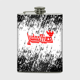 Фляга с принтом Judas Priest: в городе Новоалтайск, металлический корпус | емкость 0,22 л, размер 125 х 94 мм. Виниловая наклейка запечатывается полностью | Тематика изображения на принте: 50 летие группы | jesus christ | judas priest | бог металла | джудас | джудас прист | музыка | прист | рок н рол | хэви метал