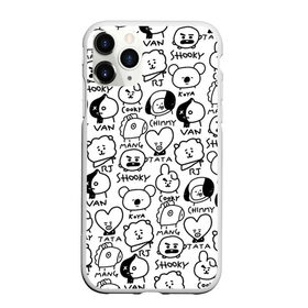 Чехол для iPhone 11 Pro матовый с принтом BTS | BT21 в городе Новоалтайск, Силикон |  | army | bangtan boys | bt21 | bts | bts stickers | chimmy | cooky | k pop | koya | mang | monster | rap monster | rapmon | rj | rm | shooky | tata | van | бтс | ви | джей хоуп | джонгук | кейпоп | реп монстр | стикеры bts | сюга | чимин | чин