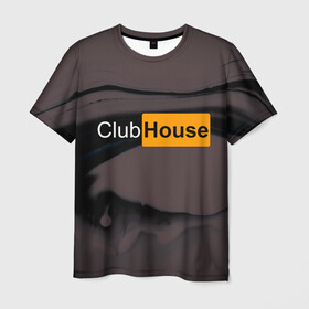 Мужская футболка 3D с принтом Clubhouse Pornhub | Клабхаус  в городе Новоалтайск, 100% полиэфир | прямой крой, круглый вырез горловины, длина до линии бедер | club | clubhouse | house | invite | инвайт | клабхаус | разводы | сеть | социальная