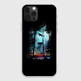 Чехол для iPhone 12 Pro Max с принтом Shark forest в городе Новоалтайск, Силикон |  | bottom | colors | dusk | ecosystem | forest | paints | predator | predators | shark | sharks | tree | trees | акула | акулы | дерево | деревья | дно | краски | лес | сумерки | хищник | хищники | экосистема