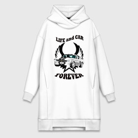 Платье-худи хлопок с принтом Life and car forever в городе Новоалтайск,  |  | car | forever | life | автомобиль | жизнь | машина | навсегда