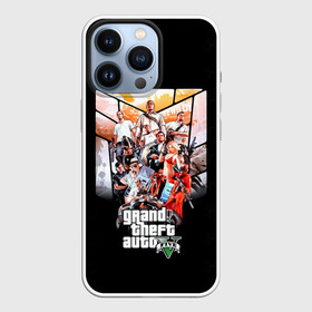 Чехол для iPhone 13 Pro с принтом Grand Theft Auto five в городе Новоалтайск,  |  | 4 | 5 | five | games | grand theft auto | gta | gta v | los santos | online | rockstar | san andreas | великое авто воровство | гта | гташка | игры | логотип | лос сантос | майкл | мафия | ограбление | онлайн | пеф | рокстар | самп | сан андреас 