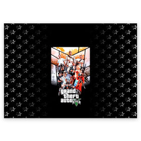 Поздравительная открытка с принтом Grand Theft Auto five в городе Новоалтайск, 100% бумага | плотность бумаги 280 г/м2, матовая, на обратной стороне линовка и место для марки
 | 4 | 5 | five | games | grand theft auto | gta | gta v | los santos | online | rockstar | san andreas | великое авто воровство | гта | гташка | игры | логотип | лос сантос | майкл | мафия | ограбление | онлайн | пеф | рокстар | самп | сан андреас 