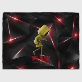 Плед 3D с принтом Little Nightmares 2 в городе Новоалтайск, 100% полиэстер | закругленные углы, все края обработаны. Ткань не мнется и не растягивается | little nightmares | игра | страшилка | страшная игра | ужас | хоррор