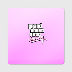 Магнит виниловый Квадрат с принтом Grand Theft Auto vice city в городе Новоалтайск, полимерный материал с магнитным слоем | размер 9*9 см, закругленные углы | Тематика изображения на принте: 4 | 5 | five | games | grand theft auto | gta | gta v | los santos | online | rockstar | san andreas | великое авто воровство | гта | гташка | игры | логотип | лос сантос | майкл | мафия | ограбление | онлайн | пеф | рокстар | самп | сан андреас 