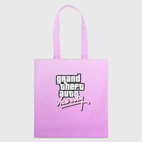 Шоппер 3D с принтом Grand Theft Auto vice city в городе Новоалтайск, 100% полиэстер | Плотность: 200 г/м2; Размер: 34×35 см; Высота лямок: 30 см | 4 | 5 | five | games | grand theft auto | gta | gta v | los santos | online | rockstar | san andreas | великое авто воровство | гта | гташка | игры | логотип | лос сантос | майкл | мафия | ограбление | онлайн | пеф | рокстар | самп | сан андреас 