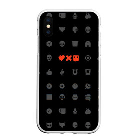 Чехол для iPhone XS Max матовый с принтом Любовь, смерть и роботы в городе Новоалтайск, Силикон | Область печати: задняя сторона чехла, без боковых панелей | Тематика изображения на принте: love death and robots | иконка | кибер | логотип | любовь | мультик | нетфликс | подарок | робот | сериал | символ | черный