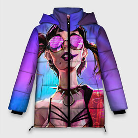 Женская зимняя куртка Oversize с принтом Love, death and robots в городе Новоалтайск, верх — 100% полиэстер; подкладка — 100% полиэстер; утеплитель — 100% полиэстер | длина ниже бедра, силуэт Оверсайз. Есть воротник-стойка, отстегивающийся капюшон и ветрозащитная планка. 

Боковые карманы с листочкой на кнопках и внутренний карман на молнии | love death robots | девушка | кибер | логотип | любовь | мультик | нетфликс | подарок | робот | сезон