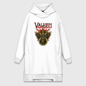 Платье-худи хлопок с принтом Valheim в городе Новоалтайск,  |  | fantasy | mmo | valheim | valve | валхейм | вальхейм | викинги | выживалка | игра | королевская битва | ммо | ролевая игра | фэнтази