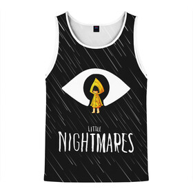 Мужская майка 3D с принтом LITTLE NIGHTMARES в городе Новоалтайск, 100% полиэстер | круглая горловина, приталенный силуэт, длина до линии бедра. Пройма и горловина окантованы тонкой бейкой | Тематика изображения на принте: little nightmares | little nightmares 2 | игра nightmares | монстры. | ужасы | учительница | хоррор