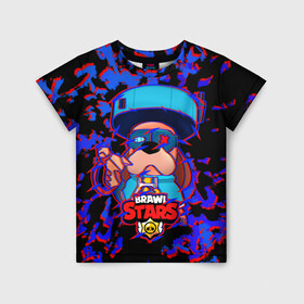 Детская футболка 3D с принтом ГАВС NEON | BRAWL STARS в городе Новоалтайск, 100% гипоаллергенный полиэфир | прямой крой, круглый вырез горловины, длина до линии бедер, чуть спущенное плечо, ткань немного тянется | brawl | bull | colet | colette | colonel ruffs | dark lord spike | leon | nani | neon | ruffs ronin | spike | stars | surge | астробулл | астробык | бравл | гавс ронин | генерал гавс | колет | колетт  браво старс | леон | нани | неон |