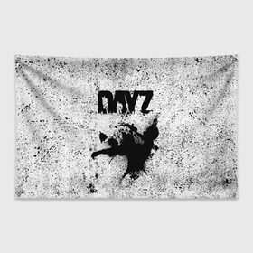 Флаг-баннер с принтом DayZ в городе Новоалтайск, 100% полиэстер | размер 67 х 109 см, плотность ткани — 95 г/м2; по краям флага есть четыре люверса для крепления | dayz | dayz standalone | horror | survival | survival horror | выживание | дейз | дейзи | логотипы игр | онлайн игры | хоррор
