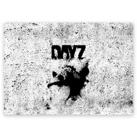 Поздравительная открытка с принтом DayZ в городе Новоалтайск, 100% бумага | плотность бумаги 280 г/м2, матовая, на обратной стороне линовка и место для марки
 | dayz | dayz standalone | horror | survival | survival horror | выживание | дейз | дейзи | логотипы игр | онлайн игры | хоррор