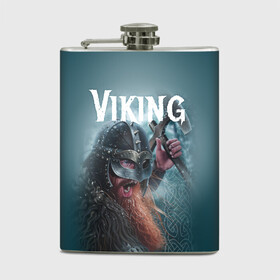 Фляга с принтом Viking в городе Новоалтайск, металлический корпус | емкость 0,22 л, размер 125 х 94 мм. Виниловая наклейка запечатывается полностью | drakkar | valhalla | valheim | viking | vikings | валхэйм | вальгала | вальхала | вальхейм | викинг | викинги | драккар