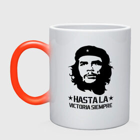 Кружка хамелеон с принтом CHE GUEVARA | ЧЕ ГЕВАРА в городе Новоалтайск, керамика | меняет цвет при нагревании, емкость 330 мл | anarchy | che | che guevara | comandante | hasta la victoria siempre | анархия | гевара | до победы всегда | историческая личность | комунист | куба | революция | социализм | фидель кастро | че | че гевара | эрнесто