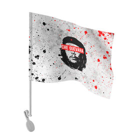 Флаг для автомобиля с принтом CHE GUEVARA | ЧЕ ГЕВАРА в городе Новоалтайск, 100% полиэстер | Размер: 30*21 см | anarchy | che | che guevara | comandante | hasta la victoria siempre | анархия | гевара | до победы всегда | историческая личность | комунист | куба | революция | социализм | фидель кастро | че | че гевара | эрнесто