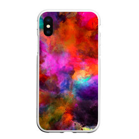 Чехол для iPhone XS Max матовый с принтом взрыв красок тай дай в городе Новоалтайск, Силикон | Область печати: задняя сторона чехла, без боковых панелей | взрыв | краска | краски | микс | смесь | тай дай | тайдай | фестиваль | холи | ярко