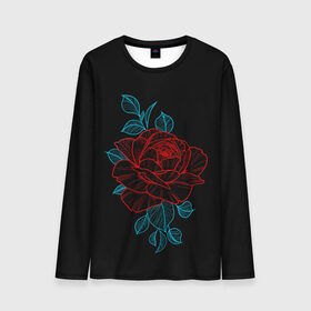 Мужской лонгслив 3D с принтом НЕОНОВАЯ РОЗА NEON ROSE в городе Новоалтайск, 100% полиэстер | длинные рукава, круглый вырез горловины, полуприлегающий силуэт | 8 | day | flowers | girl | girlfriend | girls | granny | love | lovers | march | mommy | moms | roses | women | womens | бабуля | бабушка | девушка | девушки | день | жена | женский | женщина | любовь | мама | мамуля | марта | розы | сестра | си